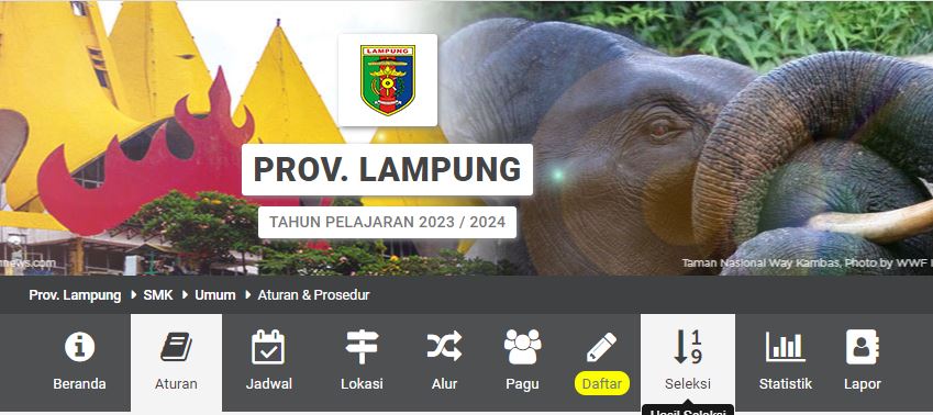 ppdb jenjang smk lampung