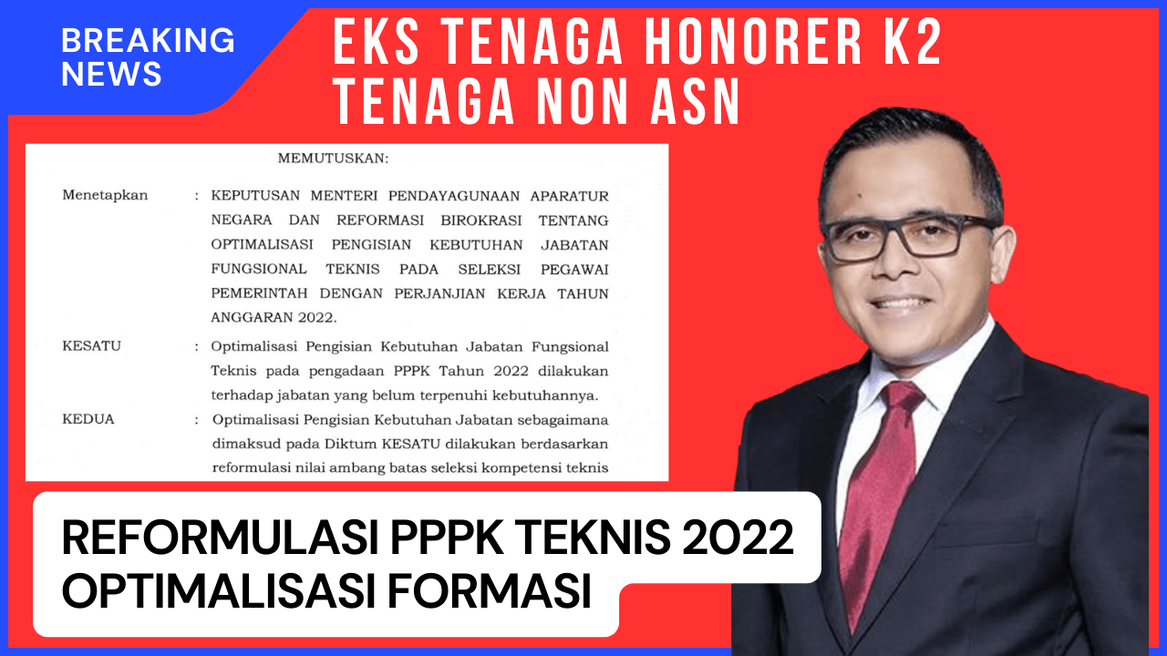 reformulasi pppk teknis 2022