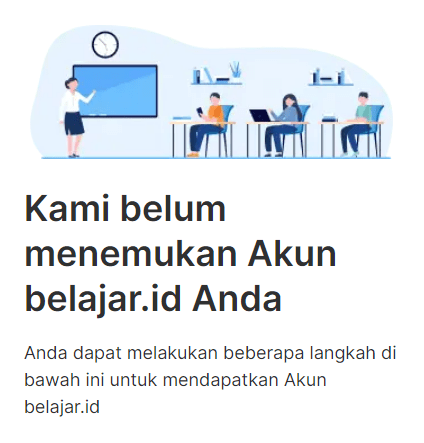 akun tidak ditemukan